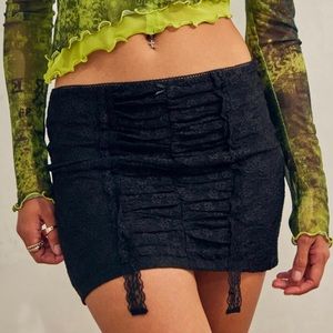 Lace Mini Skirt